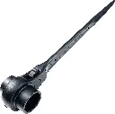 WEDO WD223 Clé à cliquet, Jumbo, en acier chromé 40 CR noir 