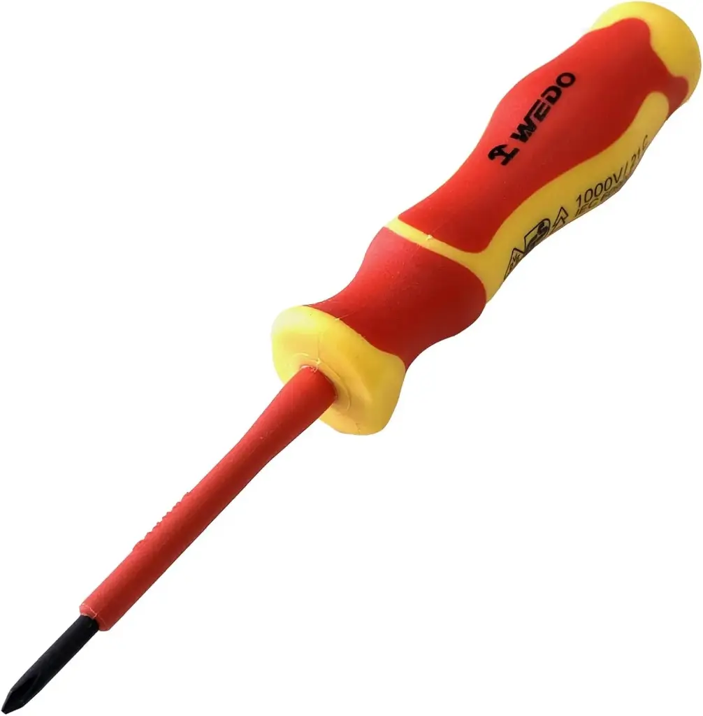 WEDO Tournevis Cruciforme Phillip Isolé 1000 V acier CRV électricien