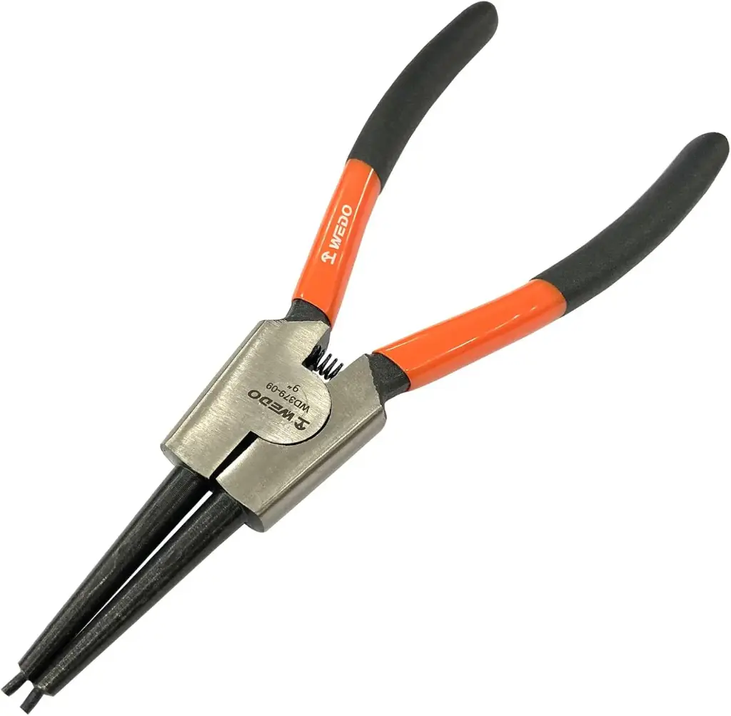 WEDO  Pince à circlips extérieurs, à bec droit, en acier CRV 