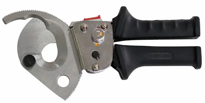 10D455 WESTWARD CABLE CUTTER: PLASTIC HANDLE, STRAIGHT, FOR 750 KCMIL MAX DIA ALUMINUM ELECTRIC CABLE
