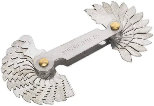 [011369] Peigne à filet Impériale 55° (pouce) 4G- 62G UNC-UNF - Jauge de mesure 28 pièces 
