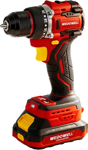 [WEDO5201] WEDOWELL Perceuse à percussion sans fil, Batterie 18v (20v max.) 