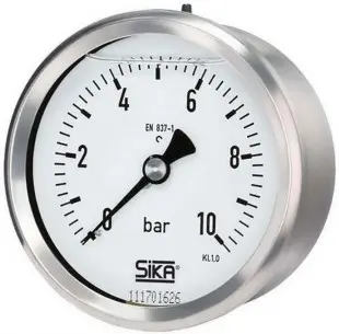 [016077] IMPA 653230 MANOMETRE 0-40BAR 100MM G1/2'' GLYCERINE, FIXATION AXIALE