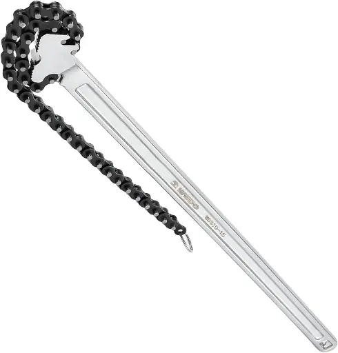 [017553] WEDO Clé à chaîne de 24" (600mm) à cliquet réglable