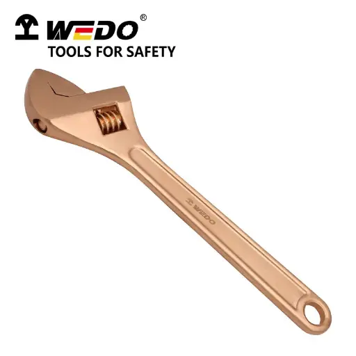 [004377] WEDO BE125-1008 | CLÉ À MOLETTE 10'' EN CUIVRE BÉRYLLIUM, ANTI-ÉTINCELLE, ATEX, 30*250MM