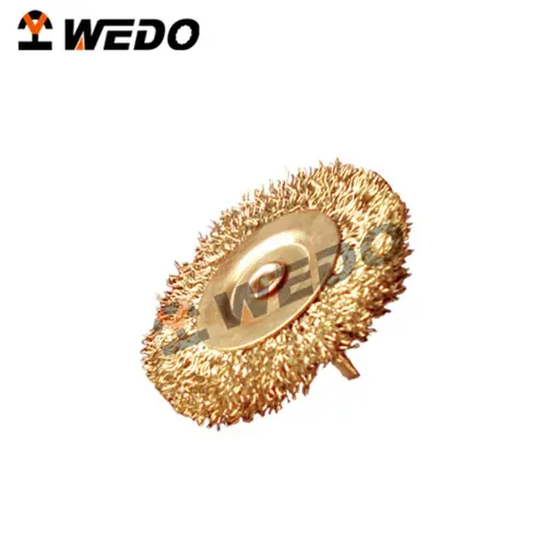 [BR288-1002] WEDO Brosse circulaire Φ75*10mm anti-étincelle, BR - Laiton 
