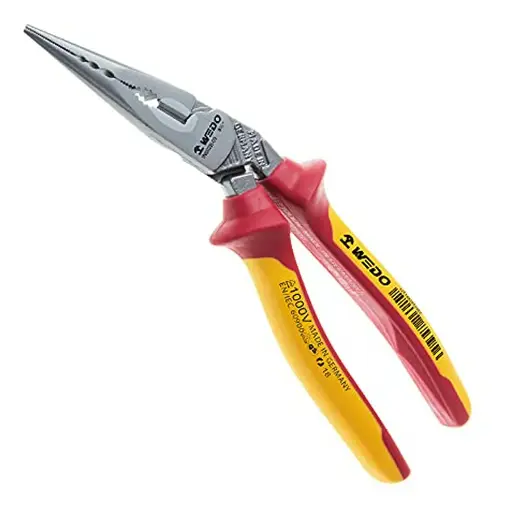 [IN502B-09] WEDO Pince à bec coudés isolée VDE 1000 V acier CRV